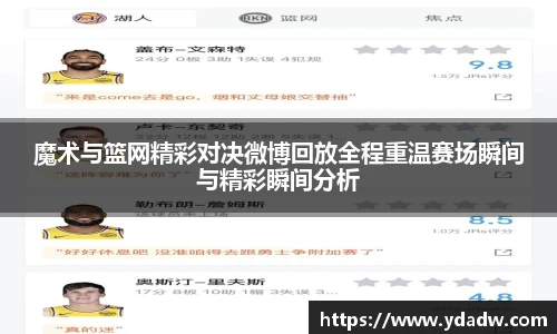 魔术与篮网精彩对决微博回放全程重温赛场瞬间与精彩瞬间分析